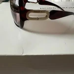 Jimmy Choo Brown Gradient Sunglasses with Metallic Accents Jimmy Choo | Accessories | Jimmy Choo Brown Gradient  main image 4